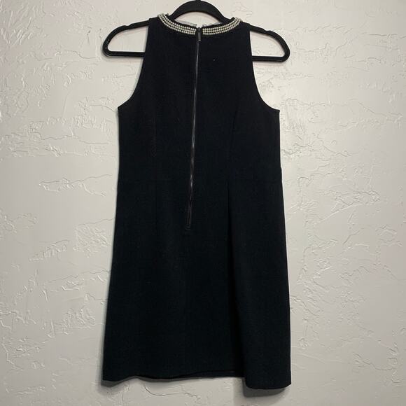 LOFT Black Pearl Neckline Sleeveless Dress Womens 2 glam event occasion party - Picture 6 of 6